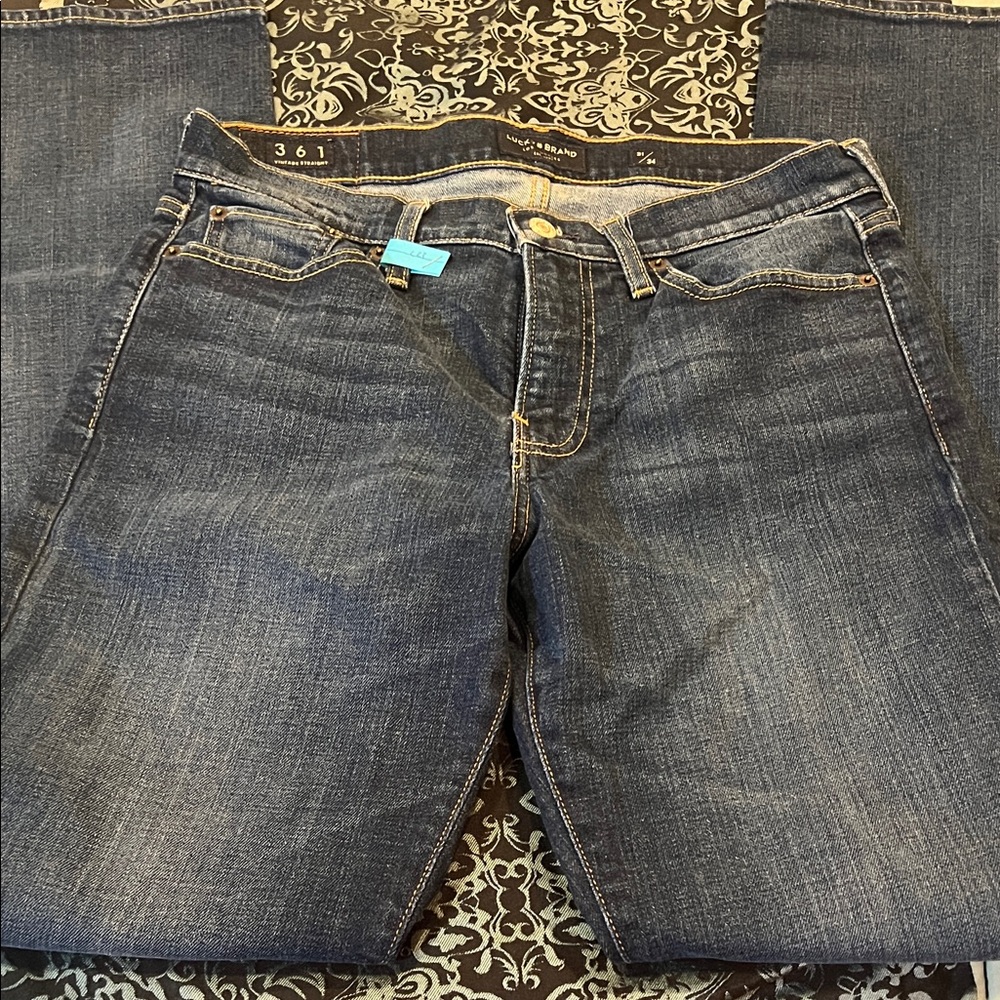 Lucky Brand Blue Straight-Leg Jeans